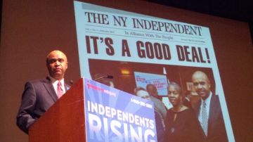 El expresidente de El Bronx logró ayer el abierto respaldo del Partido Independiente en sus aspiraciones por la Alcaldía de Nueva York.