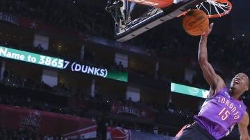 Terrence Ross, de los Raptors de Toronto, ganó el torneo de clavadas en el fin de semana de las estrellas de la NBA 2013, en Houston.