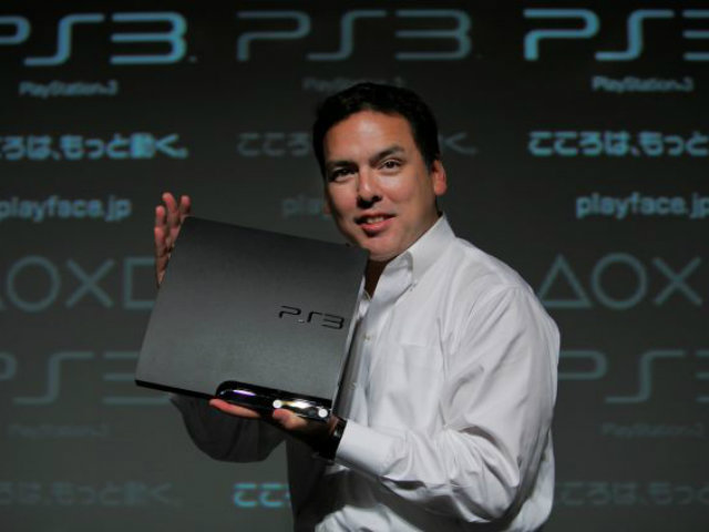 El presidente de Sony Computer Entertainment, Shawn Layden, durante la presentación de PlayStation 3.
