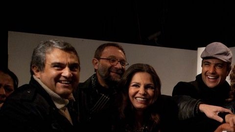 Elenco de la telenovela "Por ella soy Eva", producción de Rosy Ocampo.