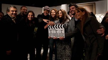 Elenco de la telenovela "Por ella soy Eva", producción de Rosy Ocampo.