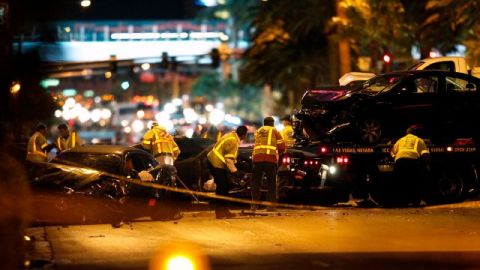 La balacera se debió a un altercado que comenzó en la zona de estacionamiento del hotel-casino Aria y continuó hasta una de las intersecciones de mayor tránsito en el bulevar de Las Vegas.