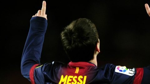 Lionel Messi ligó 15 partidos consecutivos en la Liga española, marcando gol