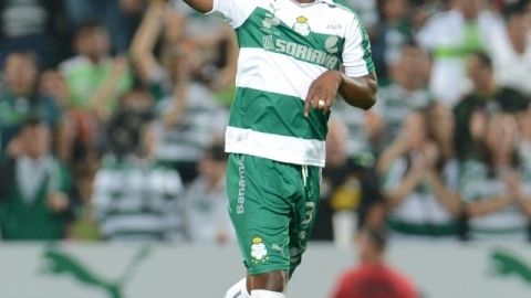 Darwin Quintero celebra el gol sobre  América.