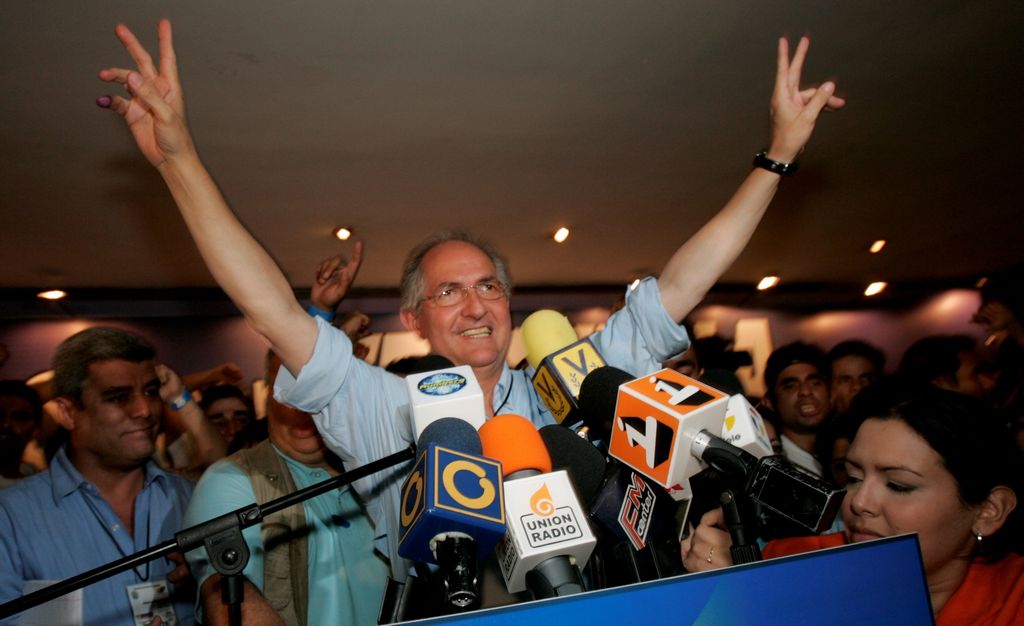 Venezuela: Oposición definirá candidato para eventual elección. En la foto, el alcalde de Caracas Antonio Ledezma.