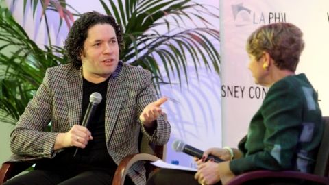 Gustavo Dudamel y Deborah Borda anunciaron ayer la nueva temporada.