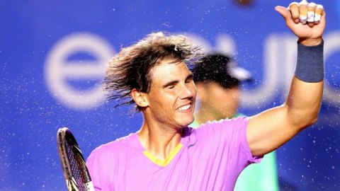 Rafael Nadal debutó con tn el Abierto Mexicano de Tenis