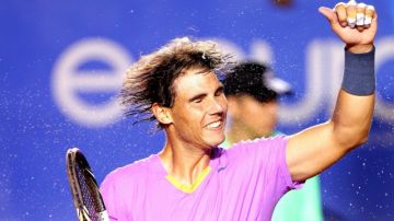 Rafael Nadal debutó con tn el Abierto Mexicano de Tenis