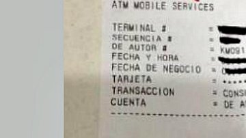 Imagen del recibo que muestra la frase ofensiva contra la comunidad gay.