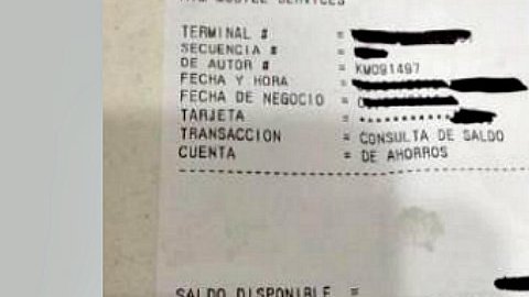 Imagen del recibo que muestra la frase ofensiva contra la comunidad gay.