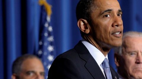 Representantes religiosos han sostenido diversas reuniones en el Capitolio desde enero. En la foto, Obama en una conferencia sobre control de armas en Estados Unidos.