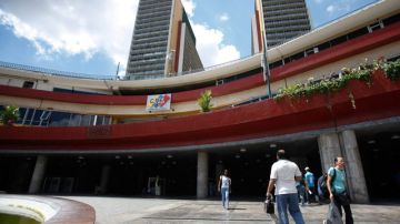 Vista del edificio del Centro Nacional Electoral (CNE), en Caracas.