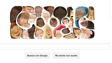 Esta imagen en honor a las mujeres le da la bienvenida hoy a los usuarios de Google.