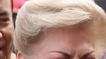 Paquita la del Barrio en la Plaza México de Lynwood, donde recibió un reconocimiento en el Paseo de la Fama de Plaza México.