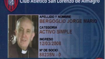 El nuevo pontífice es socio activo del club argentino.