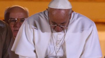 Jorge Bergoglio tras ser nombrada nuevo Papa.