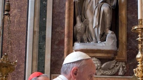 La visita a la Basílica de Santa María La Mayor se dio la mañana del jueves.