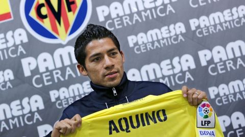 Javier Aquino se empieza a afianzar en el Villareal. Hoy su equipo se impuso al Huesca.