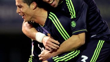 Cristiano Ronaldo Y Pepe, del Real Madrid.