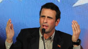 El candidato presidencial opositor de Venezuela, Henrique Capriles.
