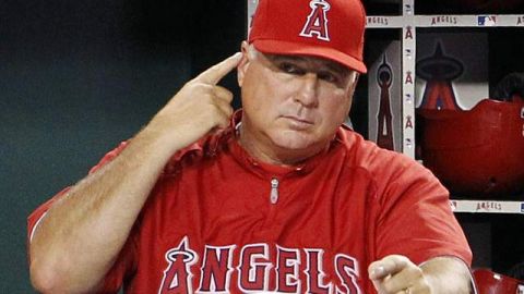 Mike Scioscia tiene el reto de hallar un abridor para los Angels.
