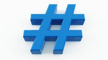 El popular símbolo del hashtag que se utiliza en redes sociales como Twitter.
