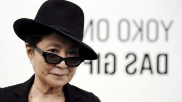 Yoko Ono aprovechó para enviar un mensaje contra las armas de fuego.