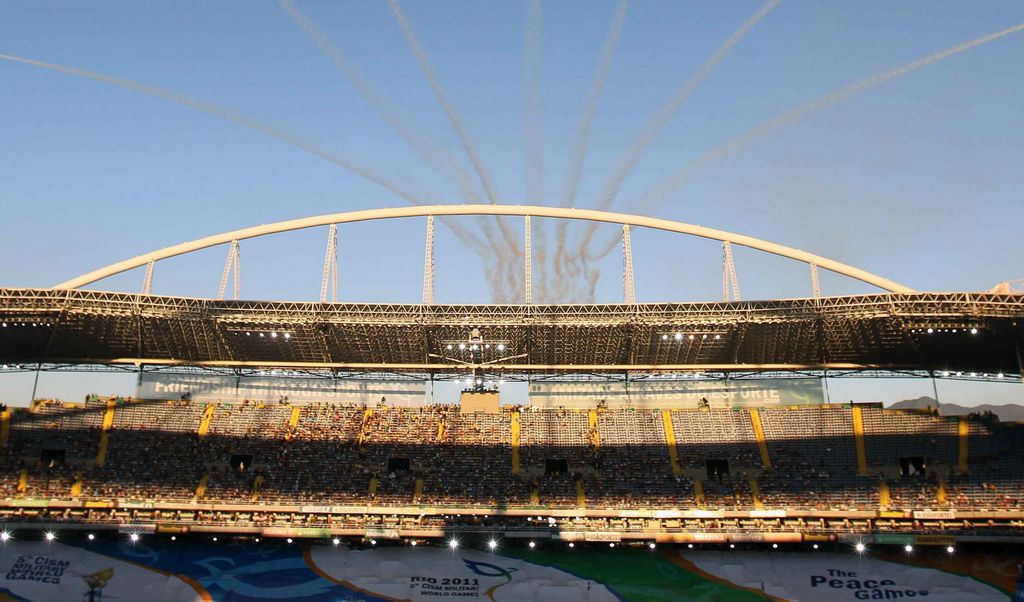 El estadio Joao Havelange, mejor conocido como "Engenhão".