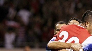 Diego Calvo consiguió uno de los dos goles del triunfo de Costa Rica
