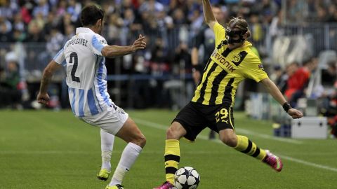 El juego de vuelta en Dortmund será cuesta arriba para el Málaga de Pellegrini.