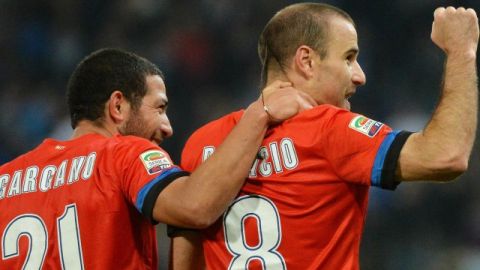 El delantero argentino Rodrigo Palacios, del Inter, marcó doblete