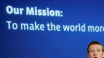 El CEO de Facebook Mark Zuckerberg en un evento en Menlo Park.