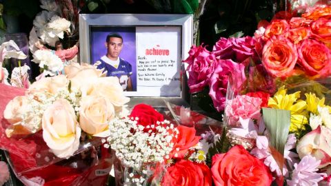 Altar en memoria de Jacob Valdiviezo.