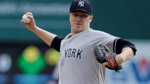 Phil Hughes, el abridor inesperado de los Yankees ayer ante Detroit.