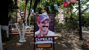 El candidato gobiernista Nicolás Maduro ha sacado partido a sus bigotes.