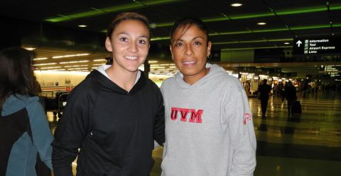 Dinora Lizeth Garza y Maribel Domínguez "Marigol", llegaron a Chicago el domingo, y rápido se reportaron a su nuevo equipo las Red Stars.