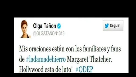 Olga Tañón hasta oraba por los familiares de la fallecida... de Hollywood.