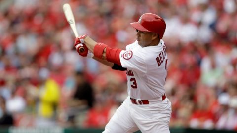 El boricua Carlos Beltrán conectó su primer jonrón de la temporada en el triunfo de San Luis 10-0 sobre Cincinatti.