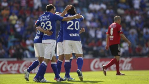 Impresionante goleada celeste a los campeónes de Liga.