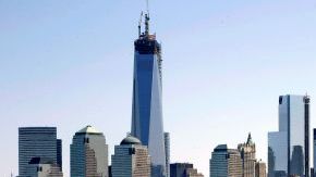 Vista del Bajo Manhattan, donde se encuentra el World Trade Center (izquierda).