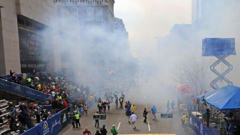 Las explosiones de Boston se registraron ayer al final de la línea de carrera del maratón.