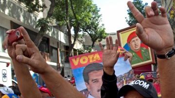 Simpatizantes de Maduro en las calles de Caracas.
