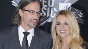 Spears con su pareja anterior Jason Trawick.