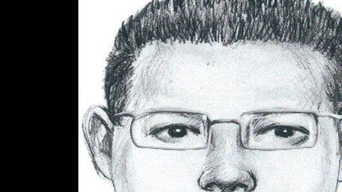 Boceto del sospechoso de tocar de forma impropia a una menor.