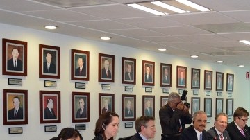 El procurador general de México, Jesús Murillo Karam, se reunió con el procurador estadounidense Eric Holder.