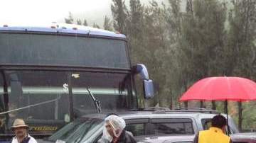 El mal clima es constante en la carretera Monterrey Saltillo.