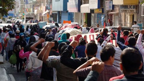 Las marchas de la CETEG se han vuelto una postal común en la ciudad Chilpancingo, México.