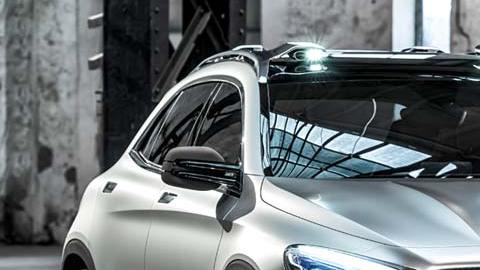 LA parrilla con dos barras, el nuevo rostro de Mercedes Benz en el GLA concept