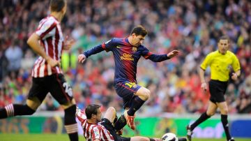 Lionel Messi metió un gol impresionante en el empate culé en San Mamés.