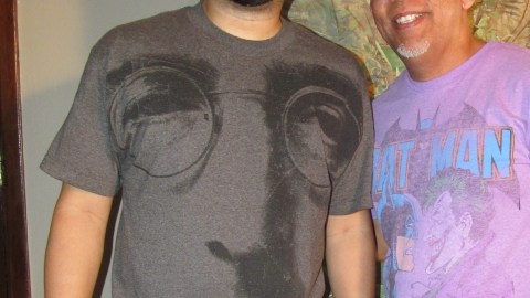 El director (izq), y Chamaco Ramírez hijo.